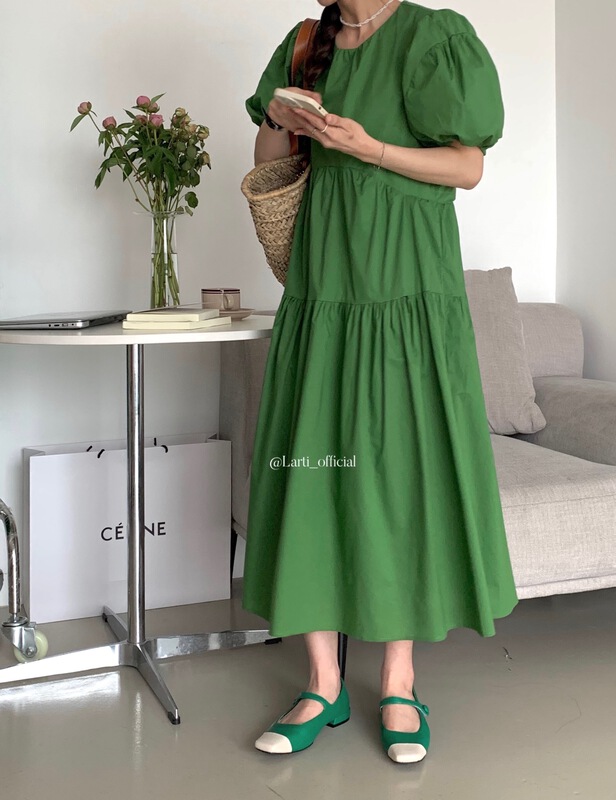 [larti] lady round neck dress l88881# ll