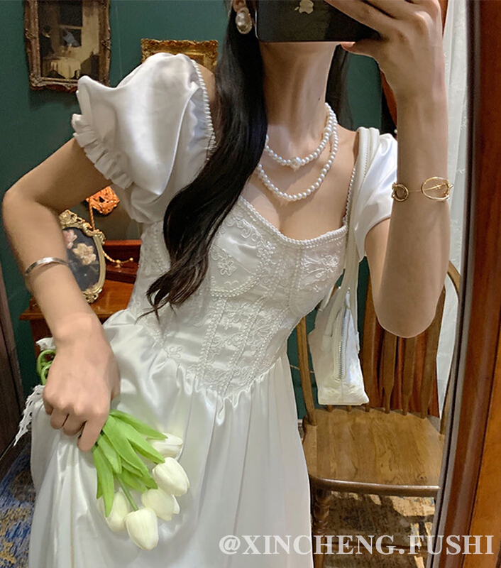 New in early summer! [Xinsheng] fashion temperament medium length dress 5286# PCZ