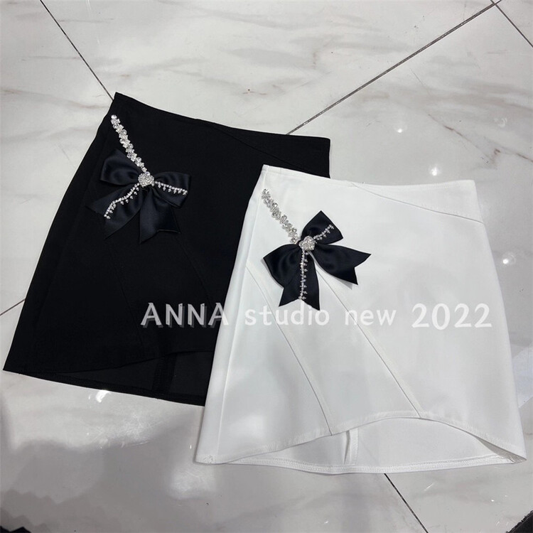 [Anna] unique bow design fashion personalized skirt (with detachable bow) a5520# JJ