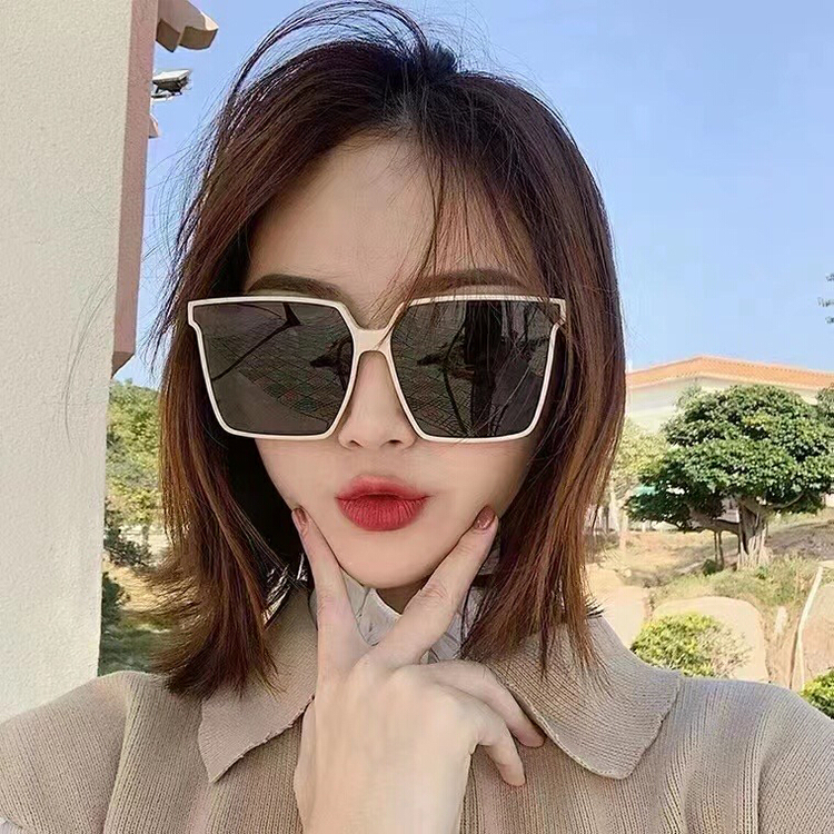 [fiber color scarf glasses] fashion temperament versatile Sunglasses (with box) zp3384# LSL