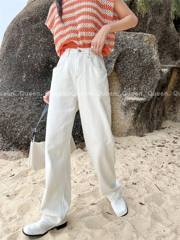 [queen1] casual and versatile loose jeans 556# ozq