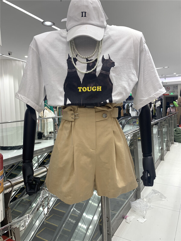 [xiaocaimiao] Korean version solid color versatile casual shorts 8535# lwy