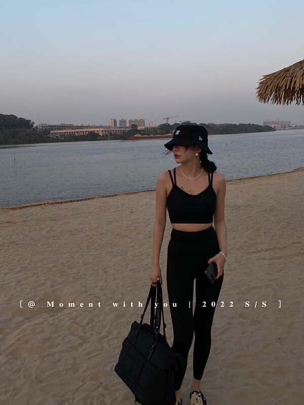 [moment with you] European style leisure high elastic vest / sling 1120# LSW