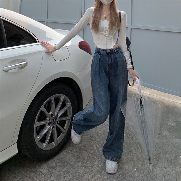 New year in early spring! [ten. Ten] Korean version ins high waist slim loose skinny jeans y970# jhy