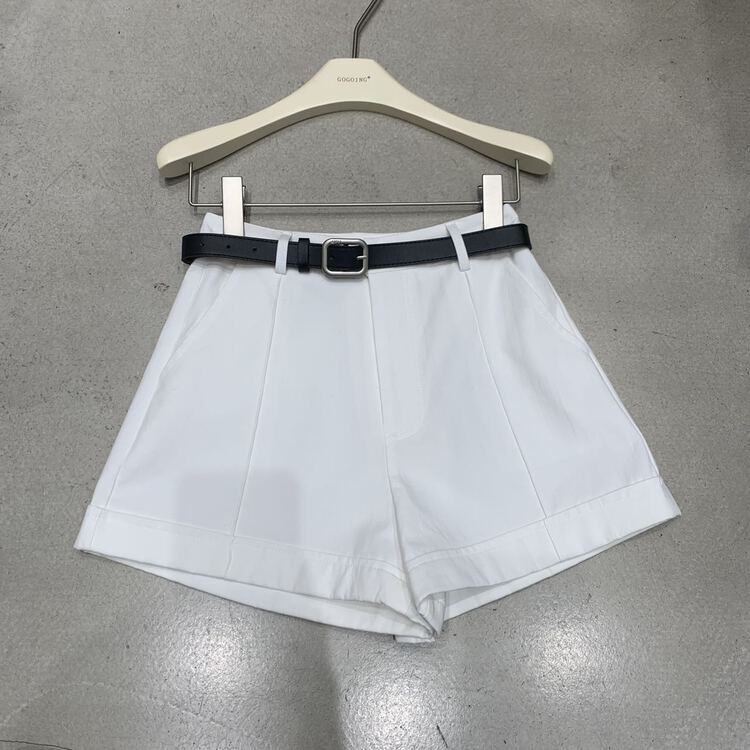 New in early summer! [going] slim and versatile high waist casual pants (with belt) 7896# lwy