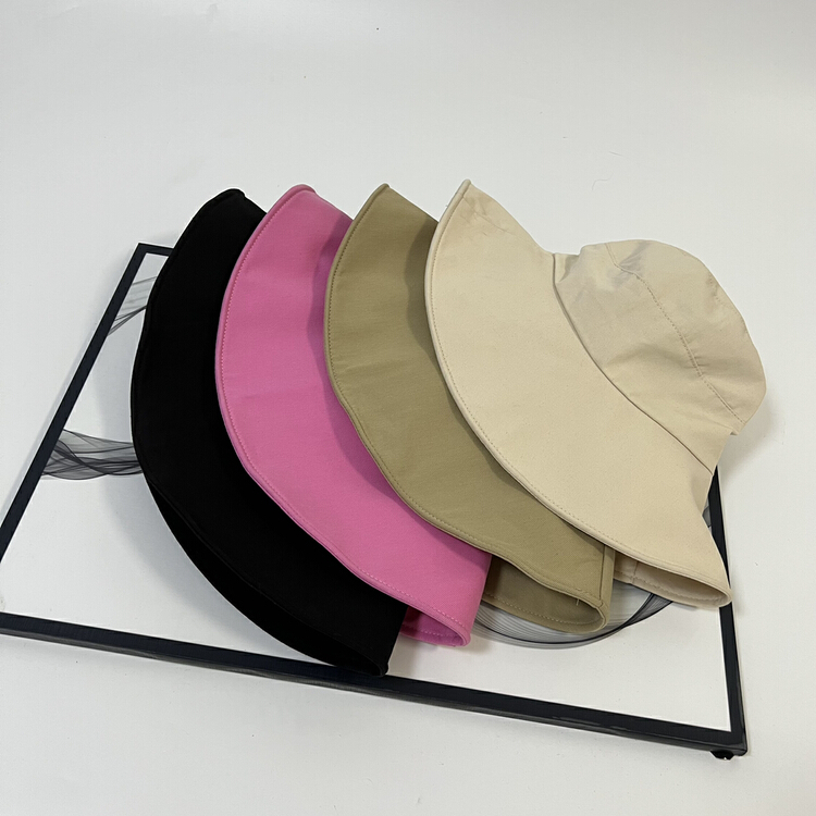 [aestheticism hat industry] simple large brim sunscreen hat 3061# LSL