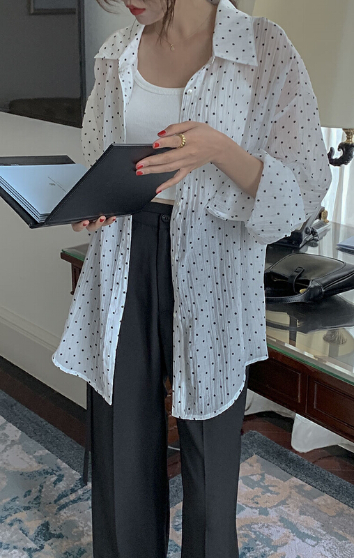 [about me] design sense niche fashion shirt 213411# cqw