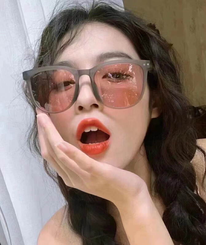 [fiber color scarf glasses] Korean fashion anti ultraviolet Sunglasses (randomly distributed in the box) 9999# LSL