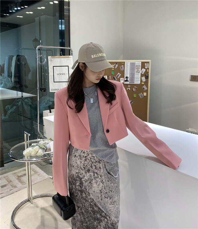 goods in stock! New year in early spring! [modern 197] Korean version simple clean color short coat ys1-9561# zyh