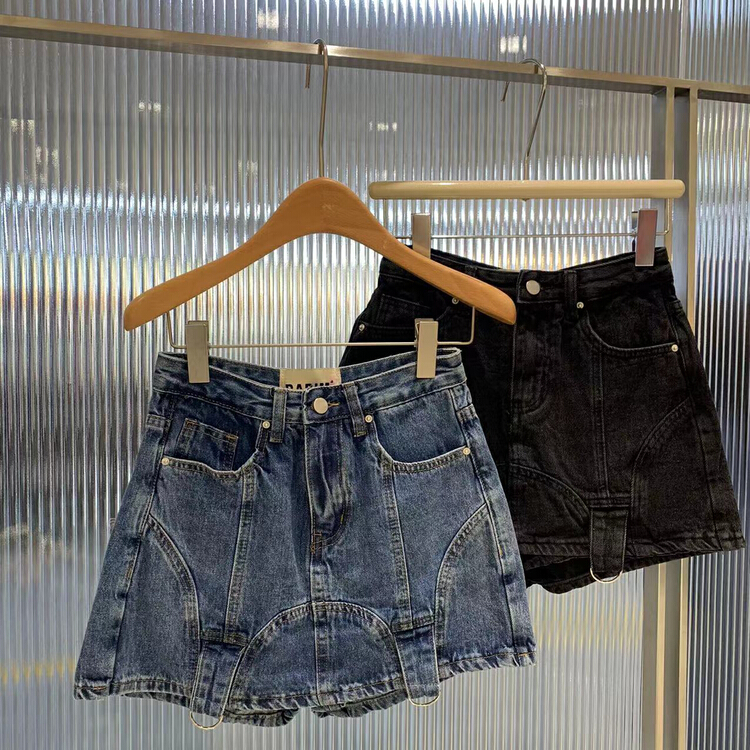 [by flow] Korean versatile POCKET DENIM SHORTS w103# XYY