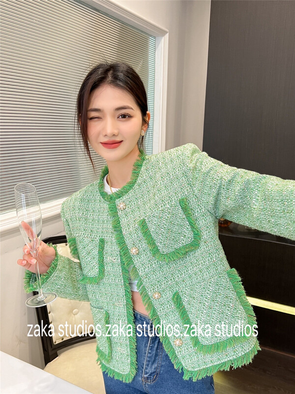 New year in early spring! [Zaka] Korean single breasted comfortable short coat (only for coat) ys1-w58219# L