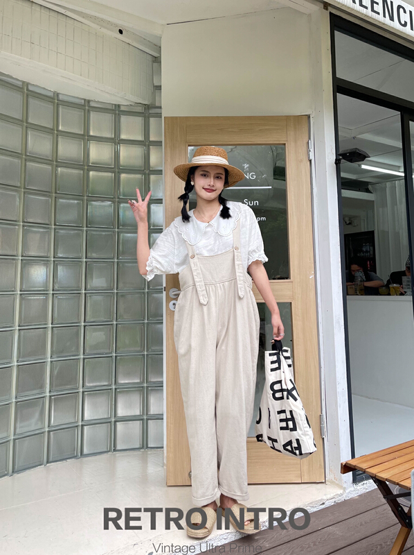 [Rin] simple Japanese loose age reducing suspenders r21162# cqw