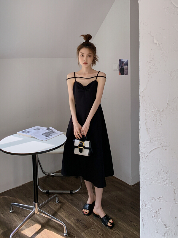 goods in stock! New in early summer! [herpur] design temperament suspender dress s22201114# lwy