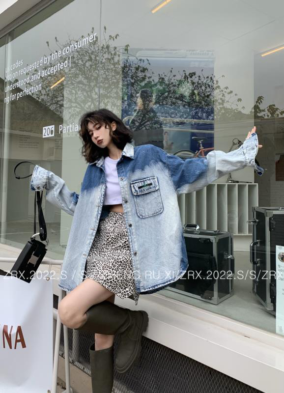 [zhengruxi] Korean fashion loose shirt 11432# WTT
