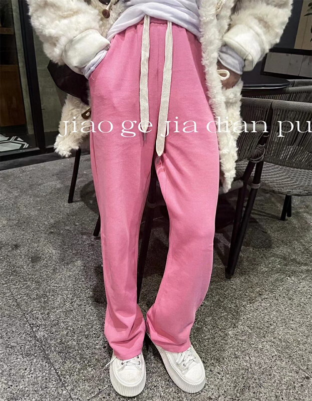 New year in early spring! [yipinjia] drawstring Korean style textured casual pants 8805# L