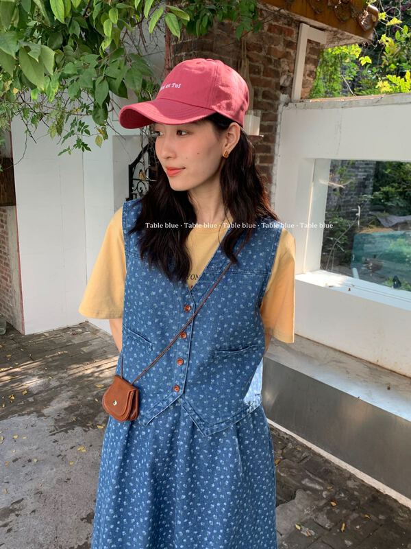 New year in early spring! [table blue] Korean fashion versatile denim vest (only vest) 2019# LSW