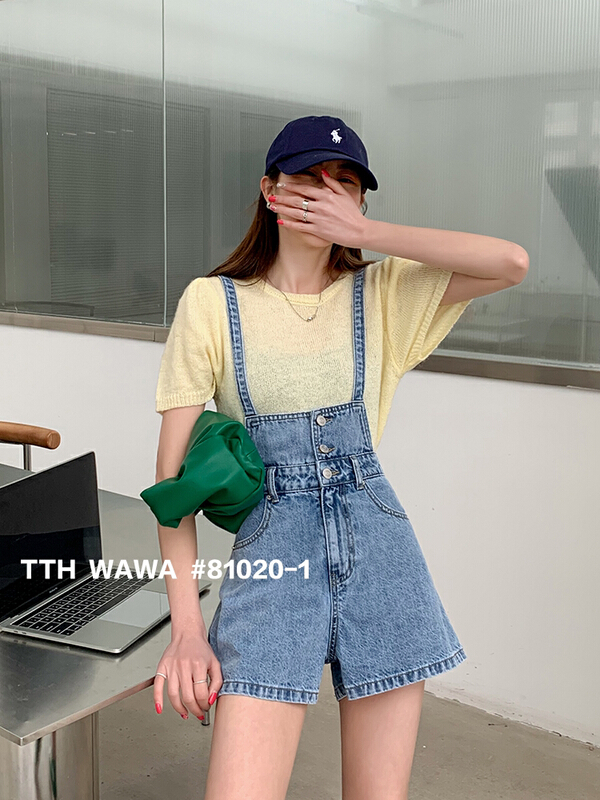 New in early summer! [Wawa] Korean casual slim suspenders 81020-1# ozq