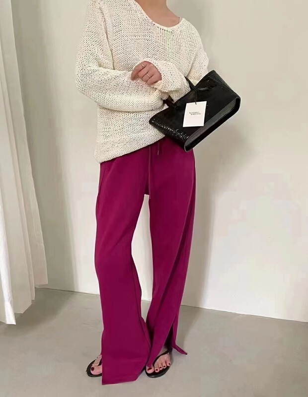 goods in stock! New year in early spring! [DT] loose wide leg elastic waist versatile casual pants 6972# lwy
