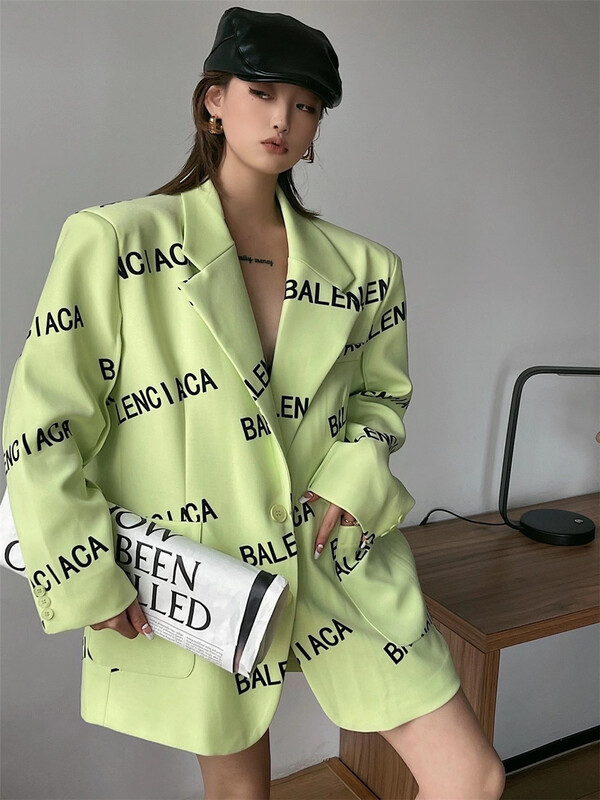 New year in early spring! [open] letter all over pocket suit (suit only) ys1-8710# XYJ