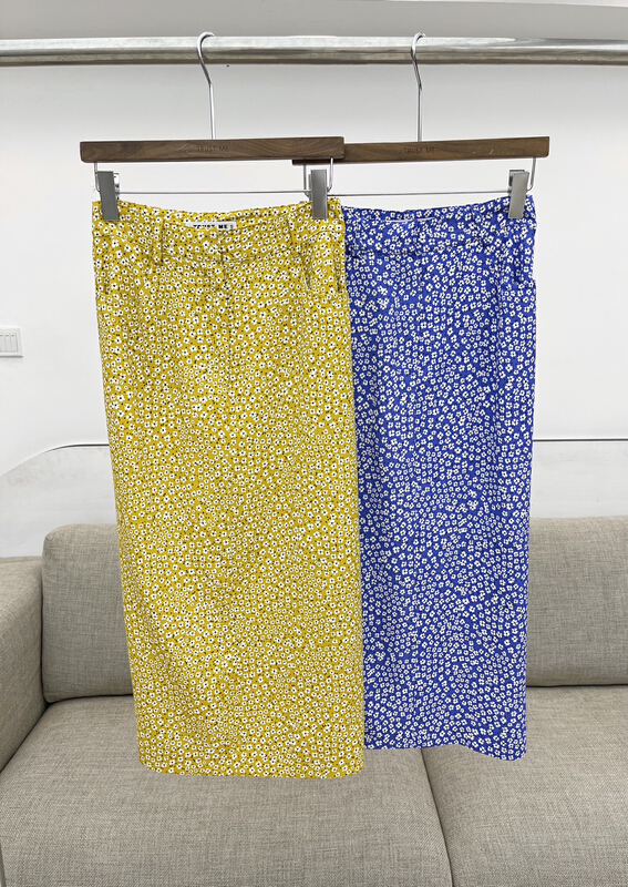 New in early summer! [trustme] Korean floral split skirt 67990# ozq