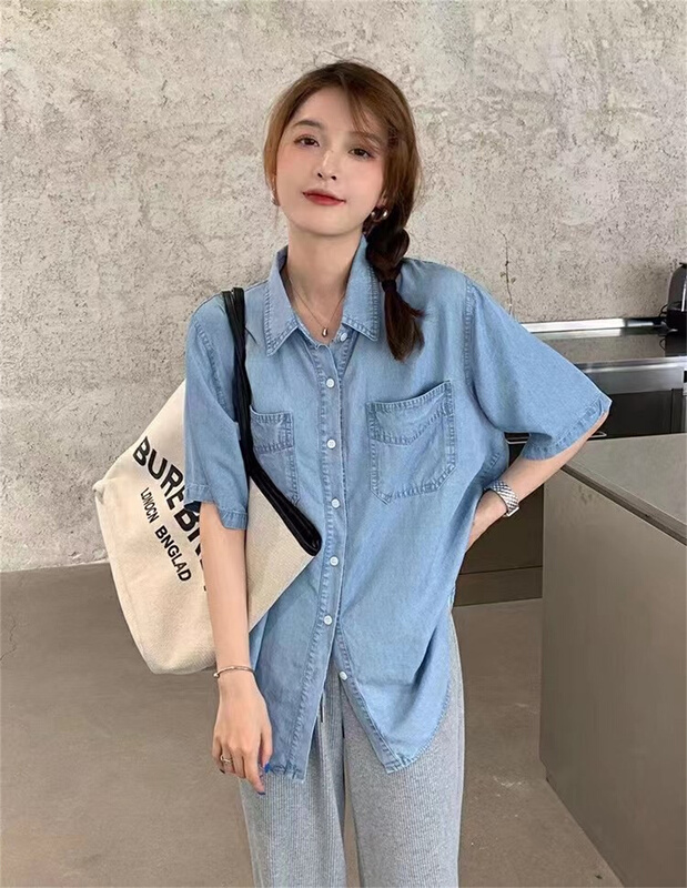 [magic Qiqi] Korean style net comfortable shirt ys1-1035# ll