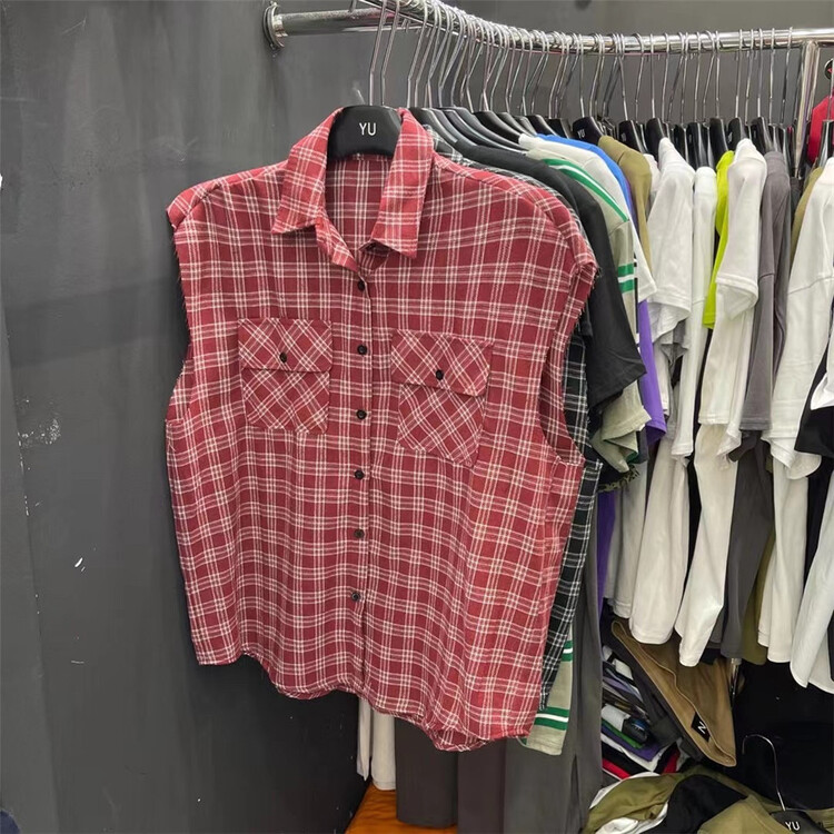 [Yu] Korean Vintage Plaid vest / sling ys1-6060# cqw