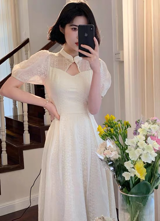New in early summer! [w design] retro and slim dress 16551# WPL