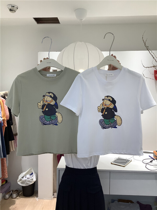 [end of July] slim and versatile printed short sleeve T-shirt 5581# HBx