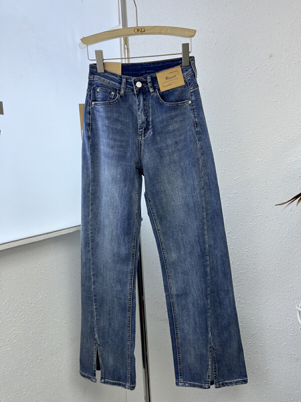 [okd] Korean fashion wide leg high waist slim jeans 52659# zxl