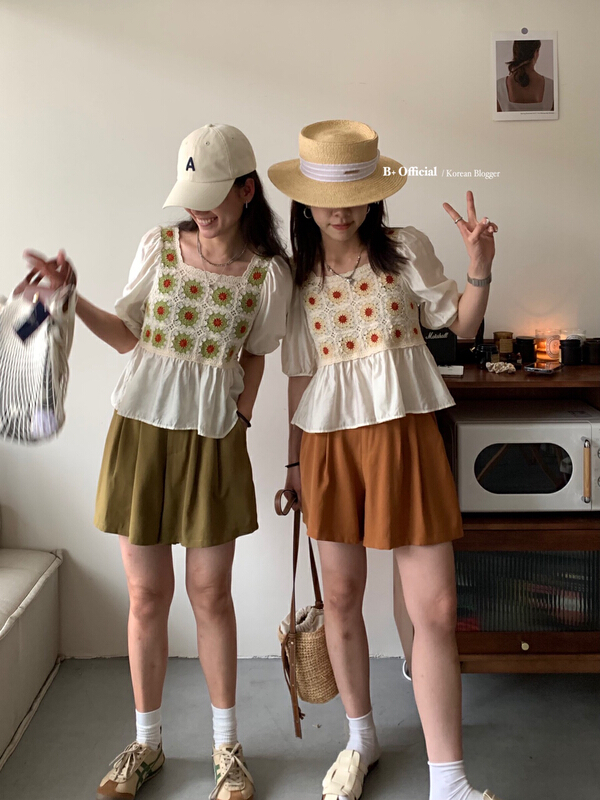 goods in stock! [B plus] casual copper ammonia elastic waist versatile casual shorts 22-9283-2# HBx