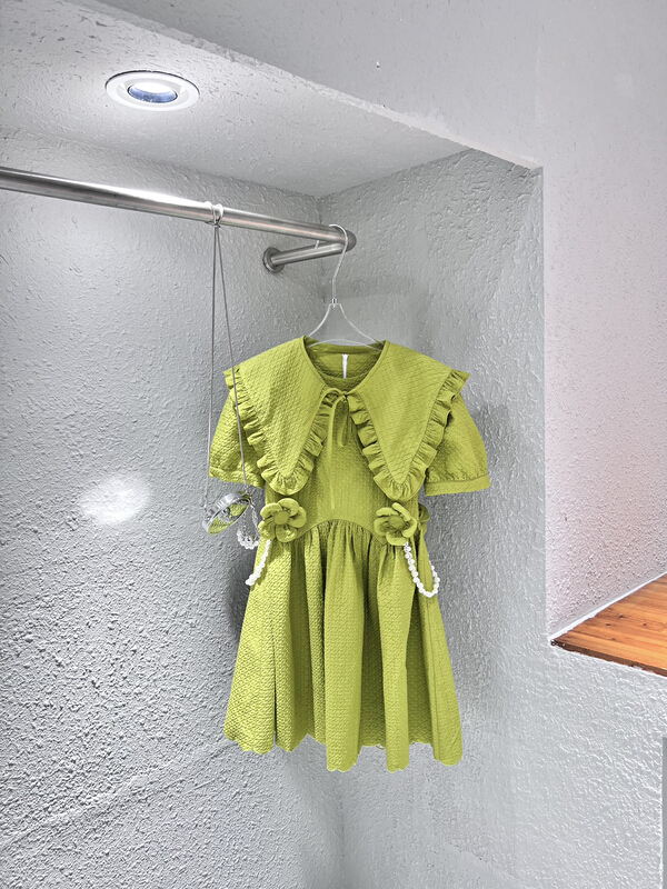 New in early summer! [Feimao Philippine cat] sweet, gentle and versatile dress (with detachable shawl and detachable accessories) ym-7137# LSL