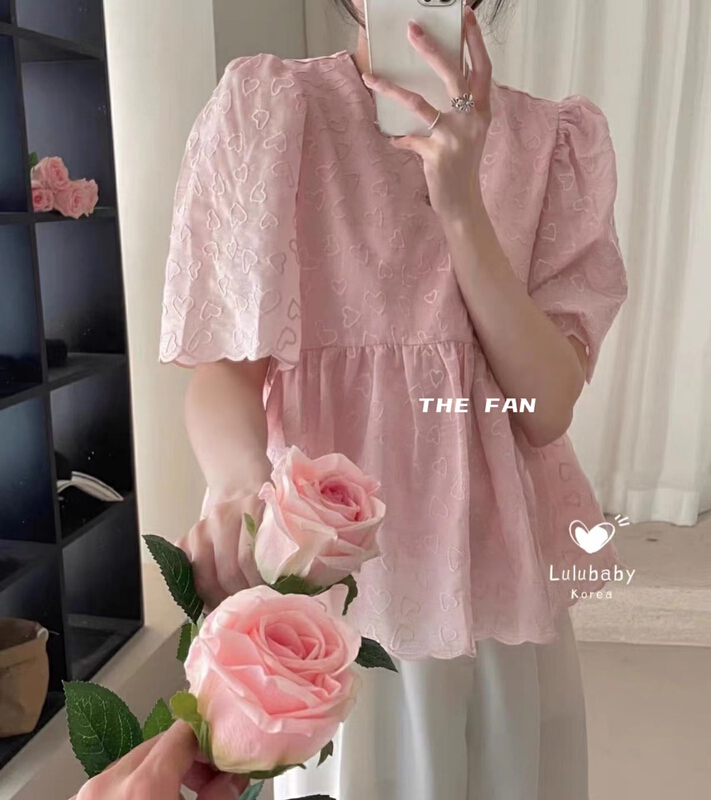[the fan] love Embroidered Baby T-shirt 503002# zxx