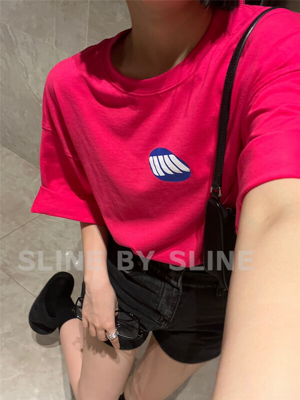 [sline by sline] loose personalized fashion short sleeve T-shirt 81130# zxl