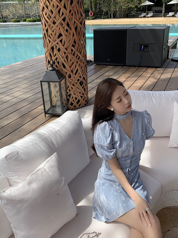 New year in early spring! [u Nara] exquisite pure sexy dress 81060# WPL