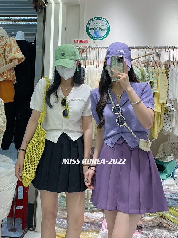 [Miss Korea] simple, fashionable and comfortable knitted cardigan 6589# HBx