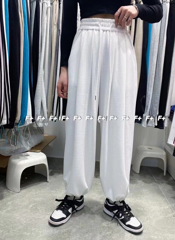 New in early summer! 【F】 Simple and versatile drawstring tie casual pants ys7-8310# HBx