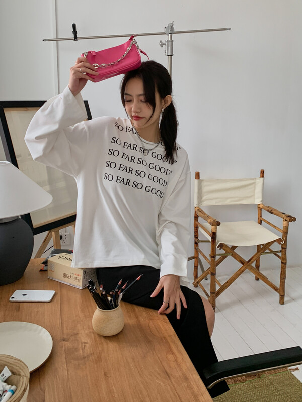 New year in early spring! [Yang lotus] Korean casual versatile long sleeve T-shirt s12121001# jhy