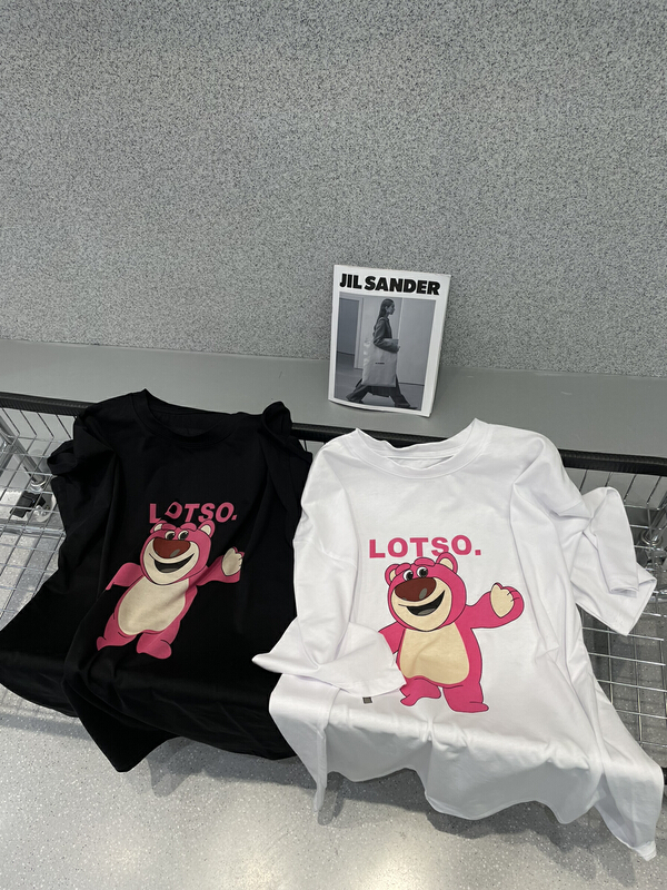 [bobo1972] Korean cartoon printed short sleeve T-shirt 225220# ozq