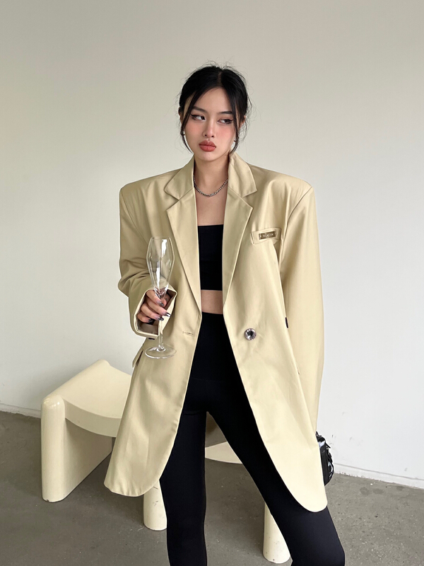 New year in early spring! [K2 design] fashion metal standard wide shoulder suit c02# WTT