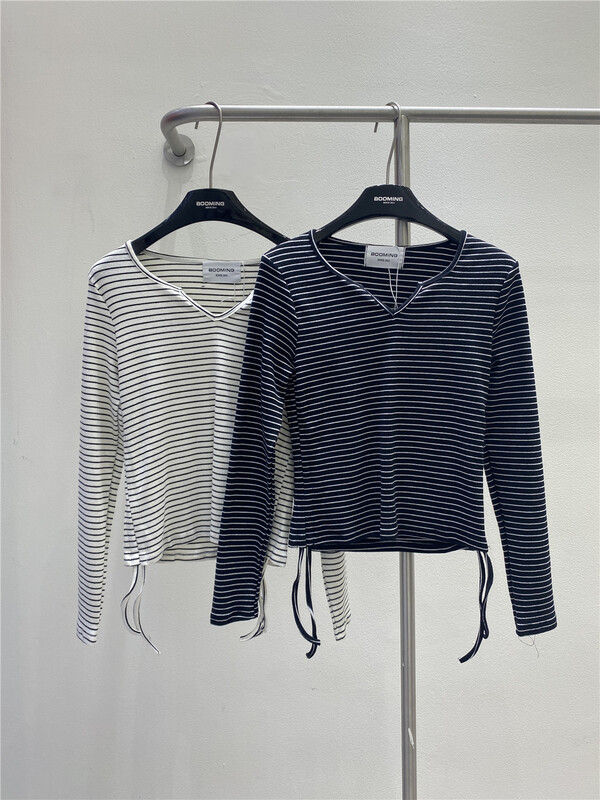 New year in early spring! [booming] classic stripe short shirt 3179# CSX