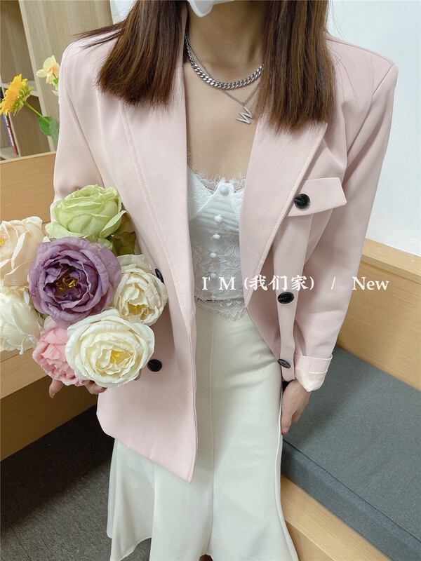 goods in stock! [I'm] temperament design double breasted suit 822# cqw