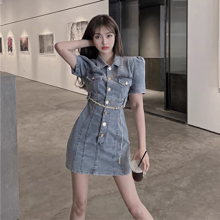 [Huaxi] French Vintage Dress (with belt) 8946# PCZ