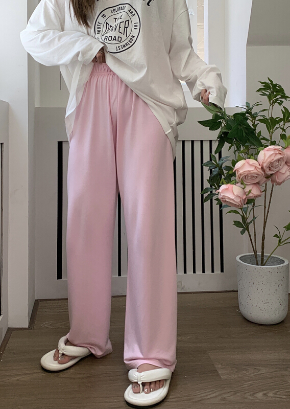 [11An] skin friendly wide leg floor dragging casual pants a6559# LSL