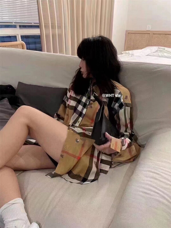[wht] Chiffon loose long sleeve button up shirt ys2-4058# WTT