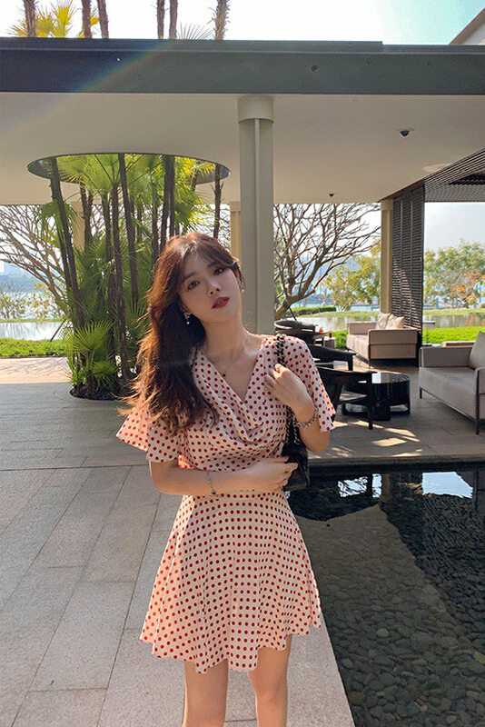 [wgwe] French Vintage chiffon blouse + skirt suit 1396# PCZ