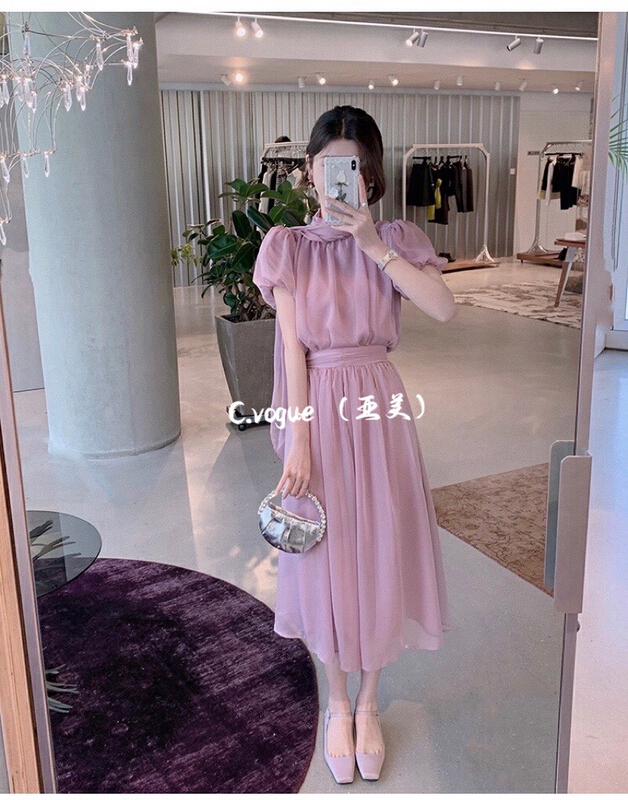 [c.vogue] French temperament, gentle and thin, high-level feeling, small shirt + fairy skirt suit 88120# PCZ