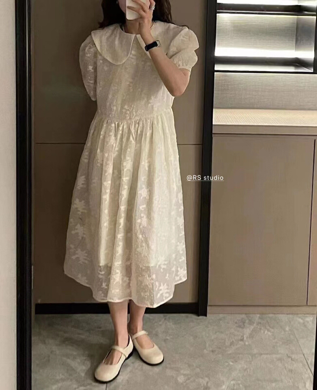 [RS] gentle aging lady slim dress rs1882# XYY