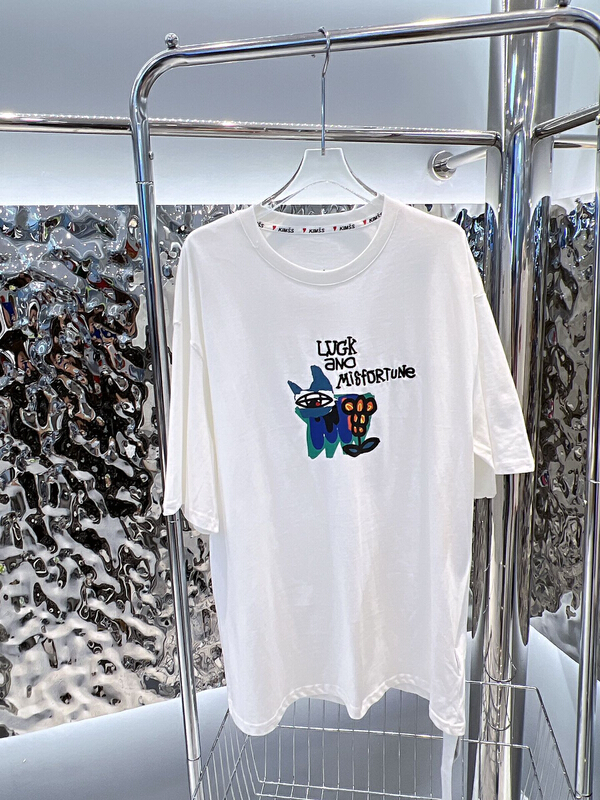 [Nancy] niche design funny cartoon printed short sleeve T-shirt w6001# WPL