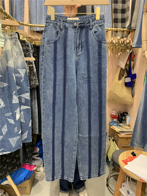 New year in early spring! [a +] high waist versatile parallel bars jeans 5267# ozq