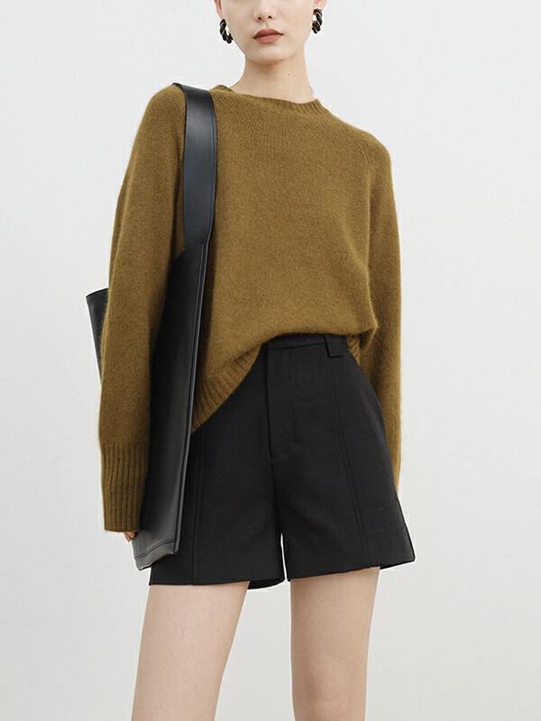 New year in early spring! [until blue] Korean high waist suit casual shorts 21375# jhy